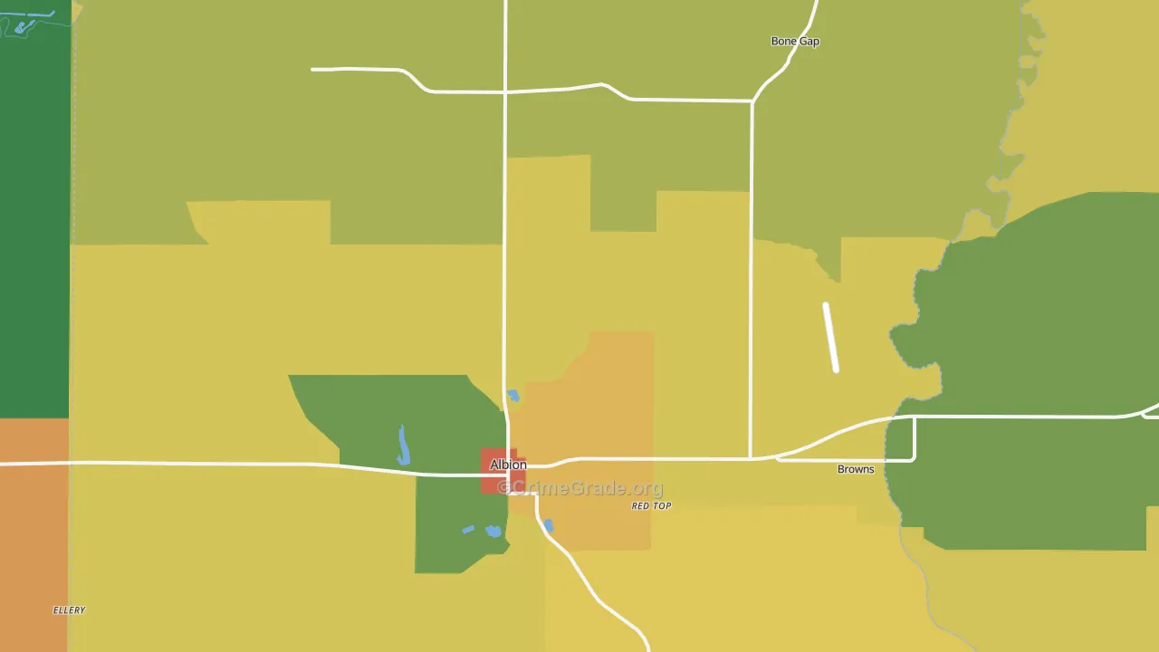 Edwards County, IL Map of Assault Rates