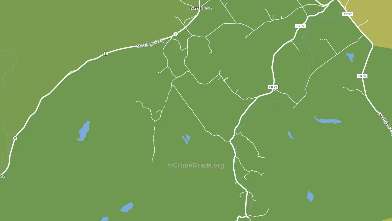 Edwards Hill, NY Map of Assault Rates