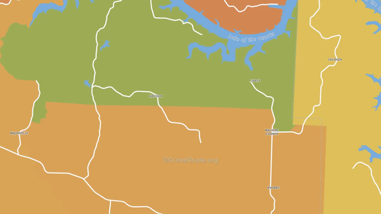 Edwards, MO Map of Assault Rates