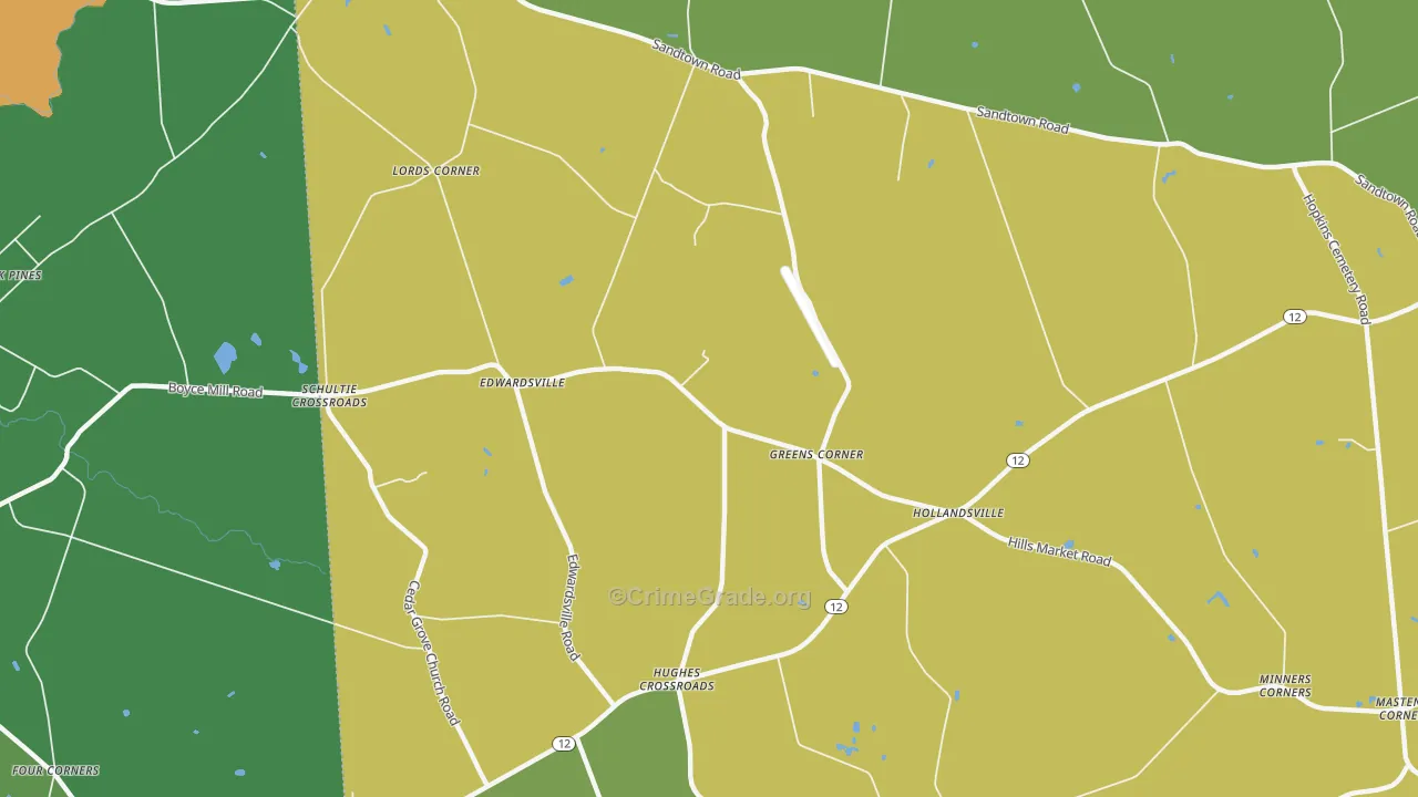 Edwardsville, DE Map of Assault Rates