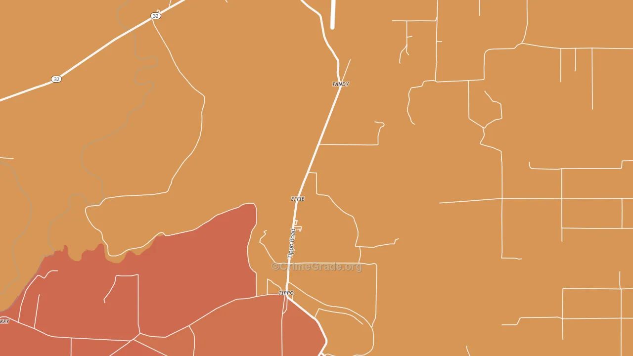 Effie, MS Map of Assault Rates