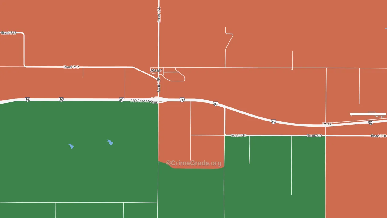 Egbert, WY Map of Assault Rates