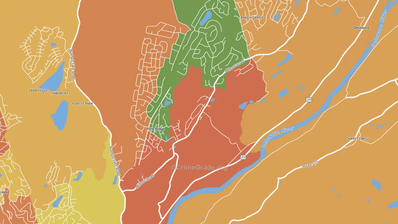 Egypt Mills, PA Map of Assault Rates