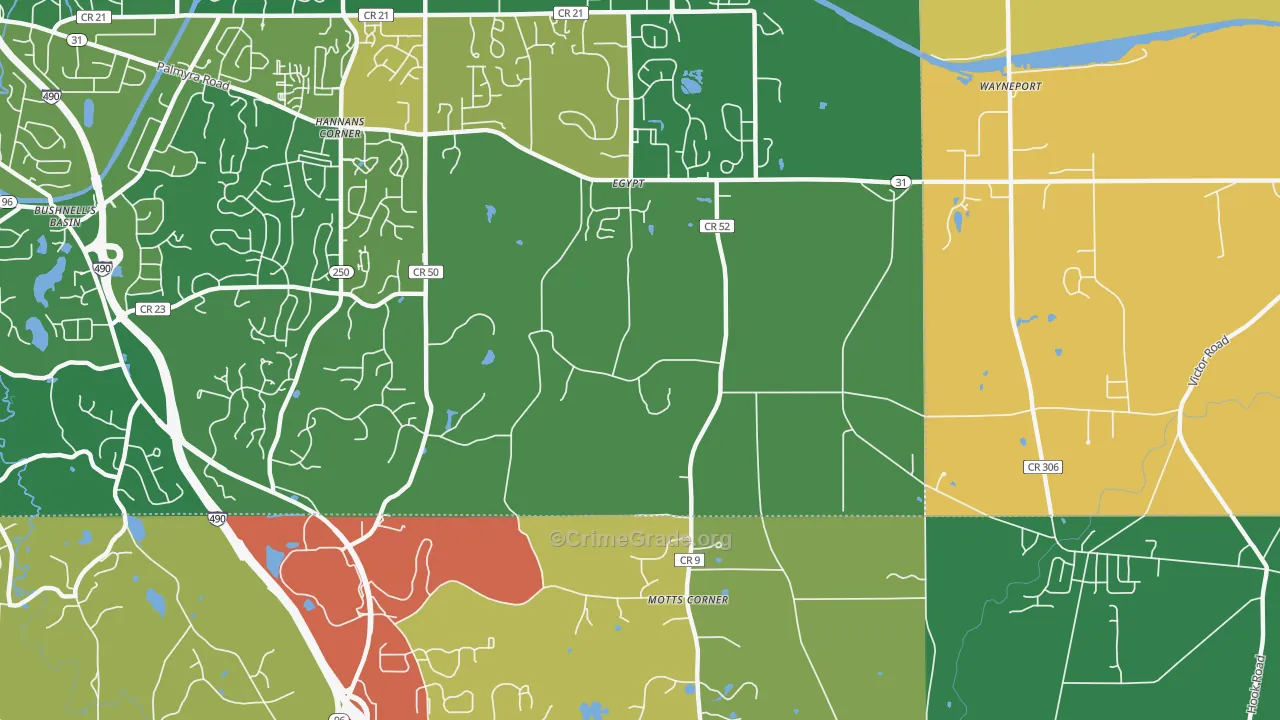 Egypt, NY Map of Assault Rates