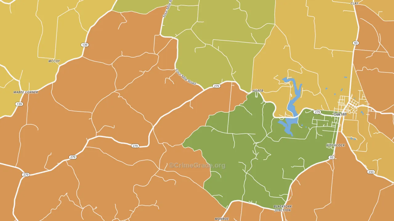 Eifort, OH Map of Assault Rates