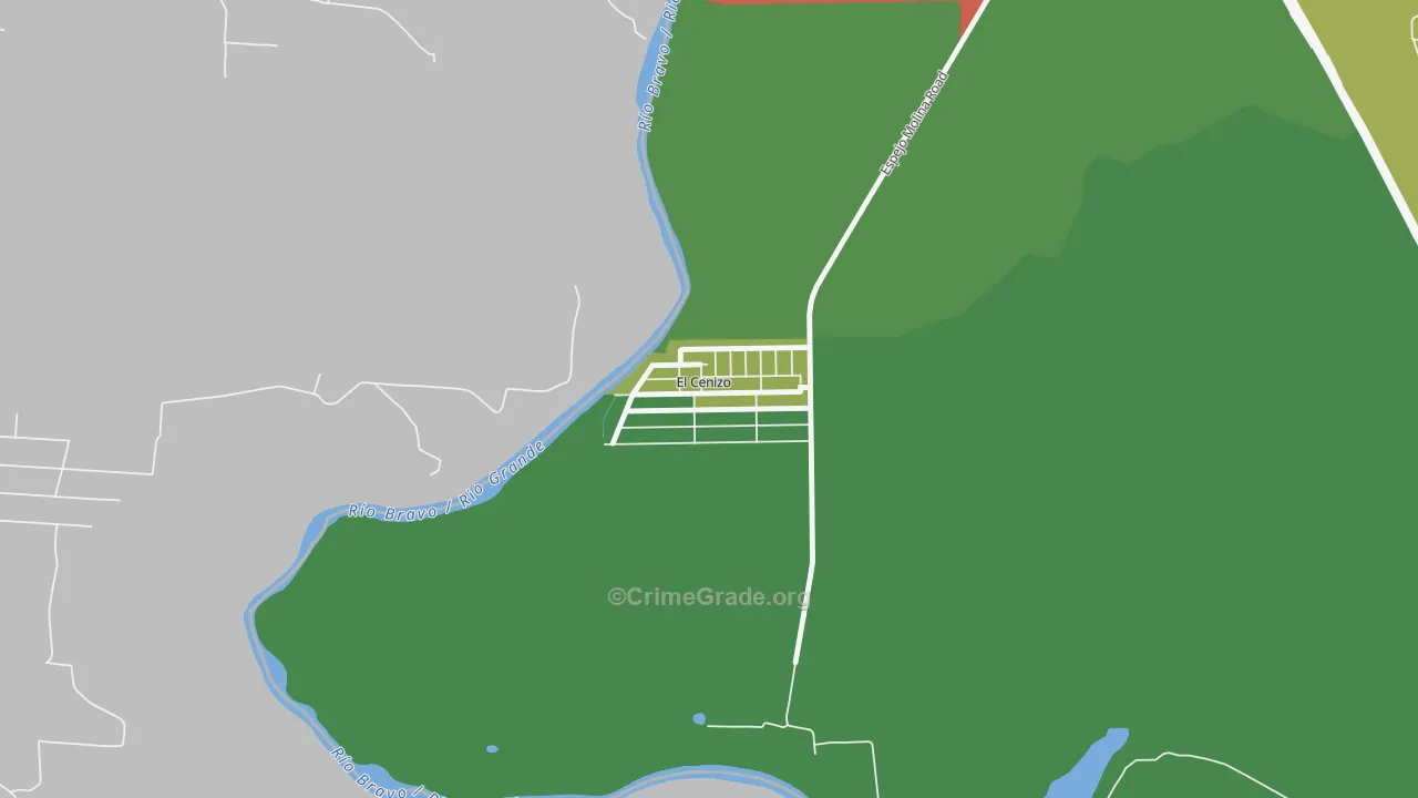 El Cenizo, TX Map of Assault Rates