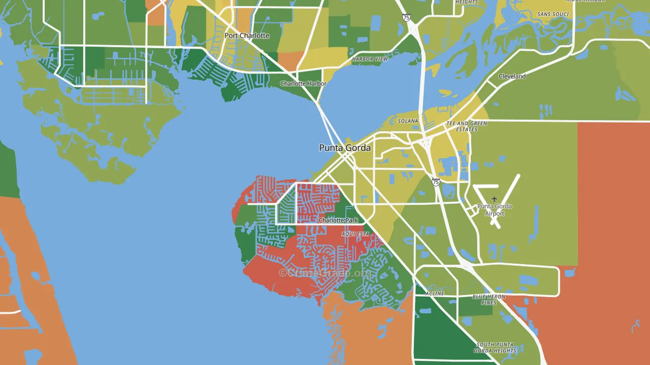 El Jobean, FL Map of Assault Rates