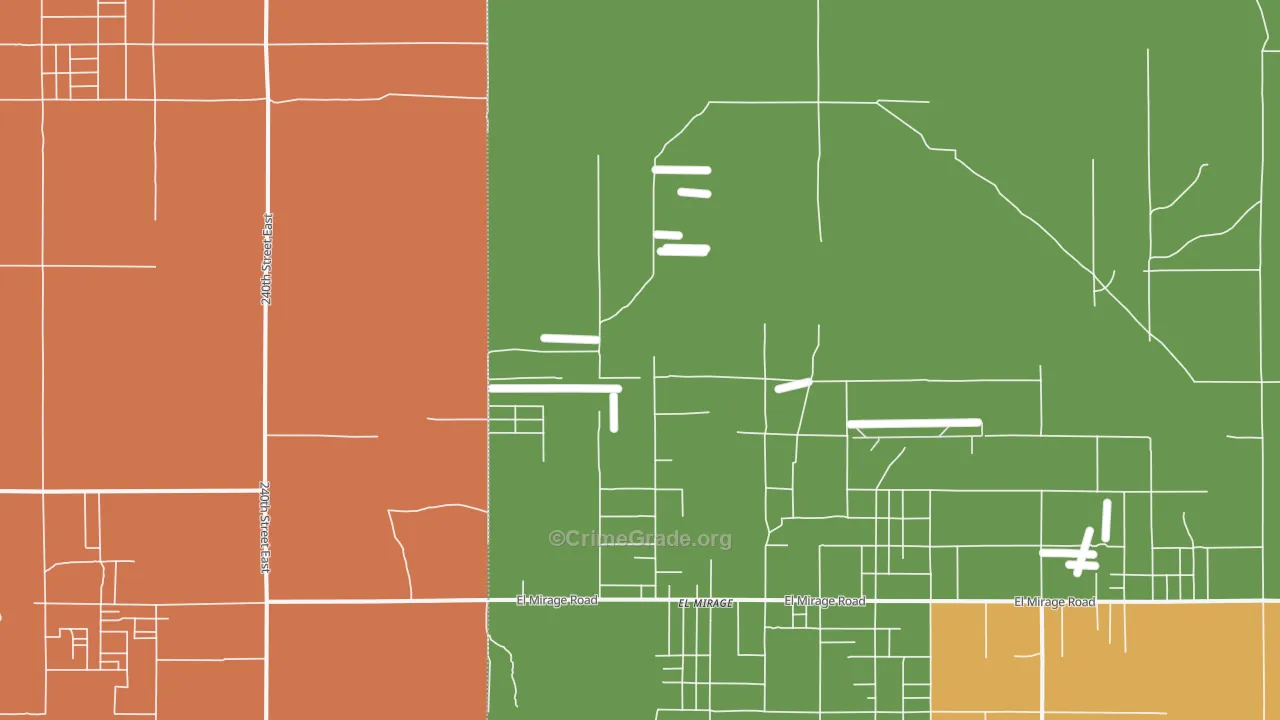 El Mirage, CA Map of Assault Rates
