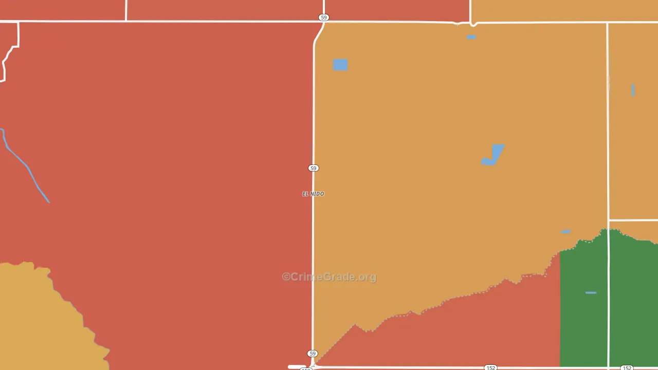 El Nido, CA Map of Assault Rates