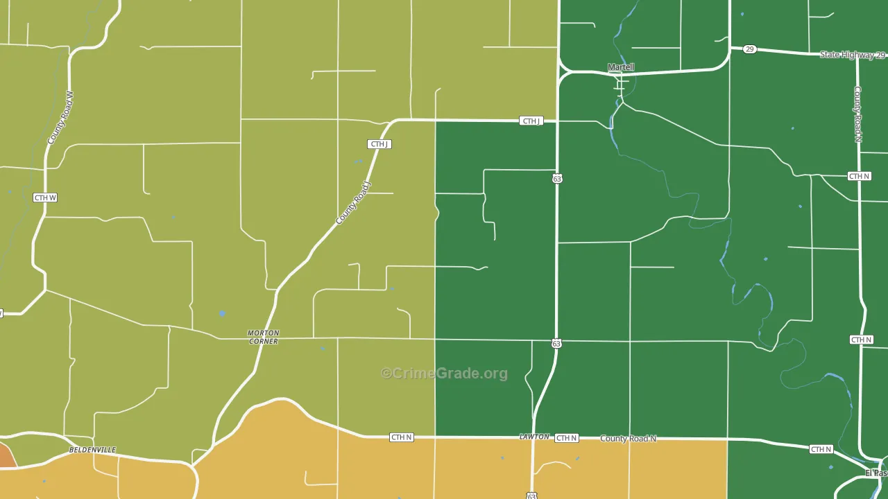 El Paso, WI Map of Assault Rates