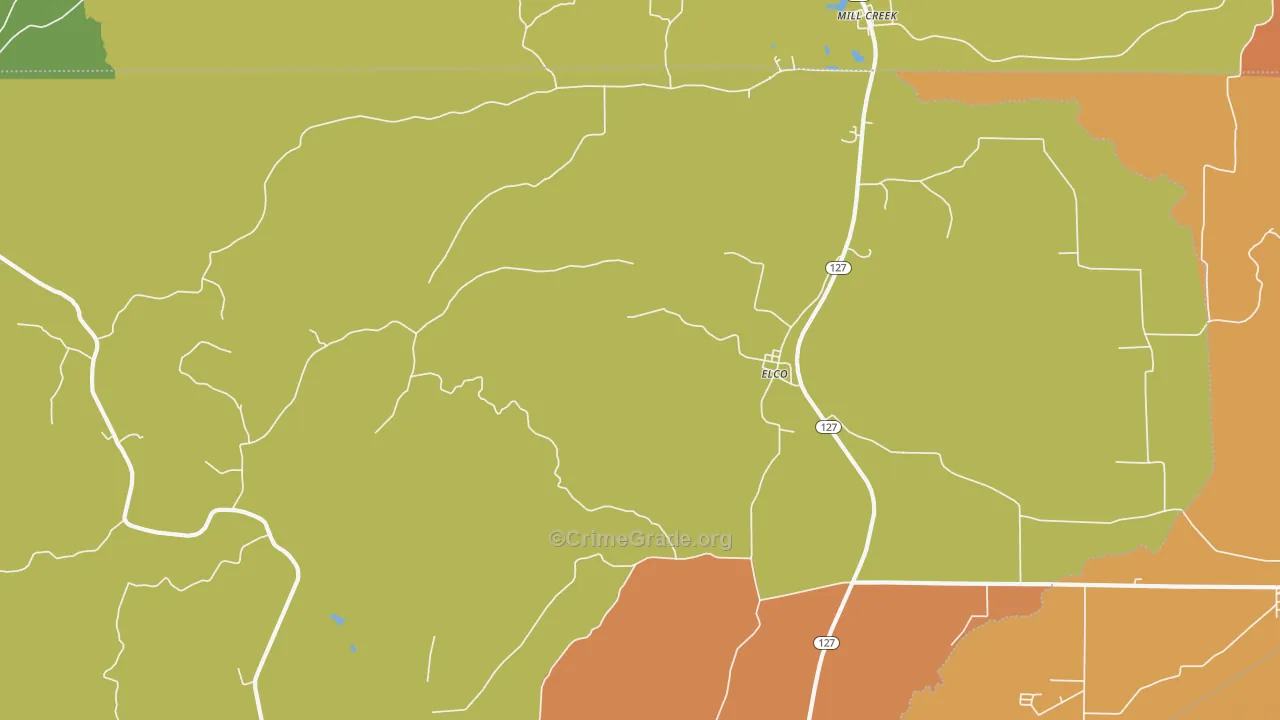 Elco, IL Map of Assault Rates