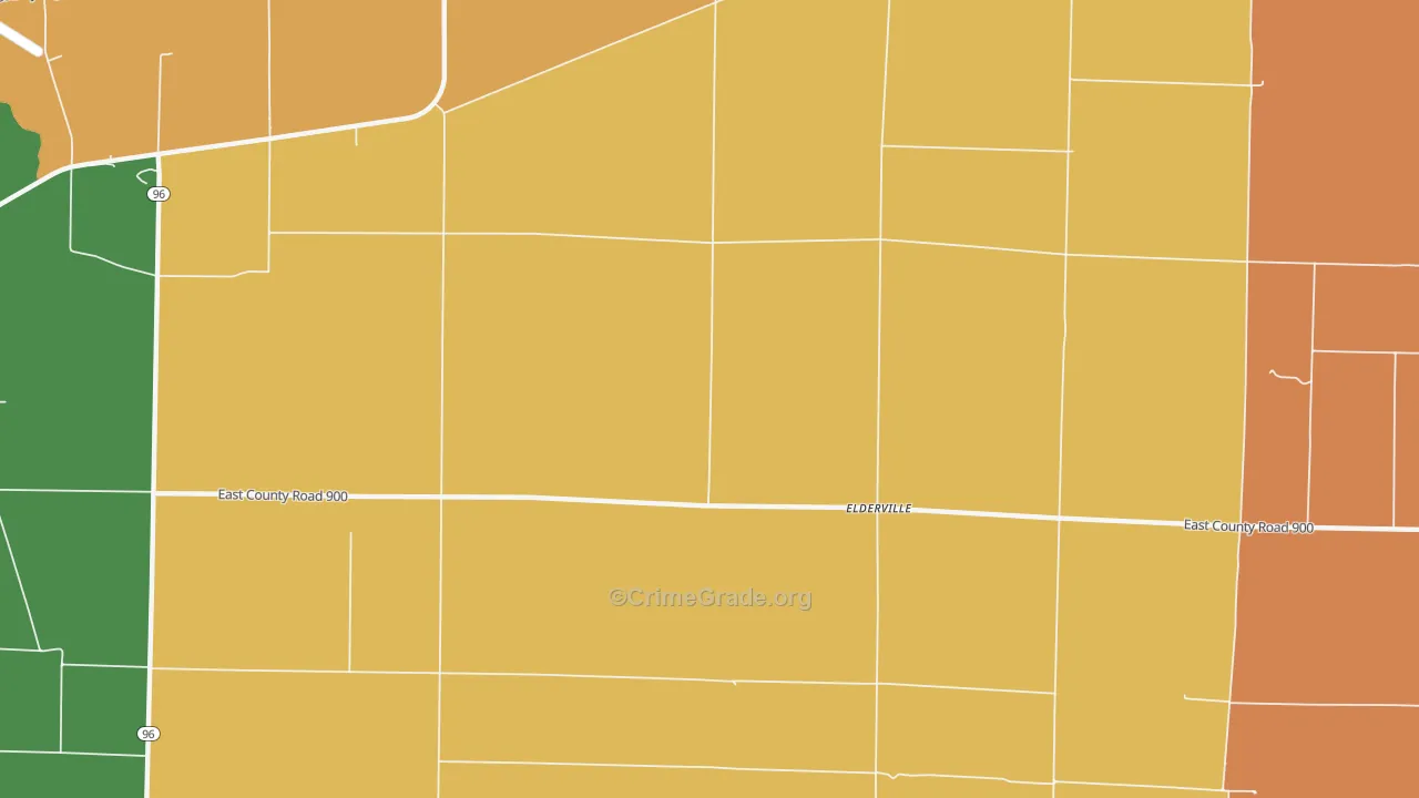 Elderville, IL Map of Assault Rates