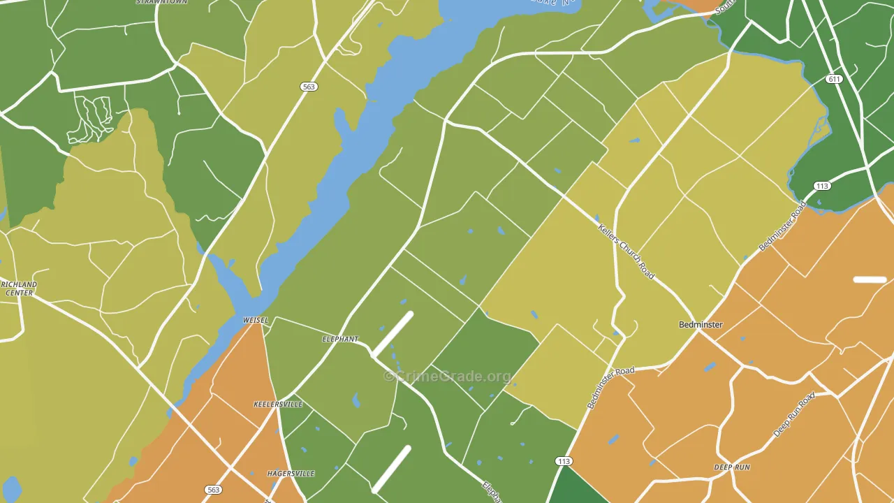 Elephant, PA Map of Assault Rates