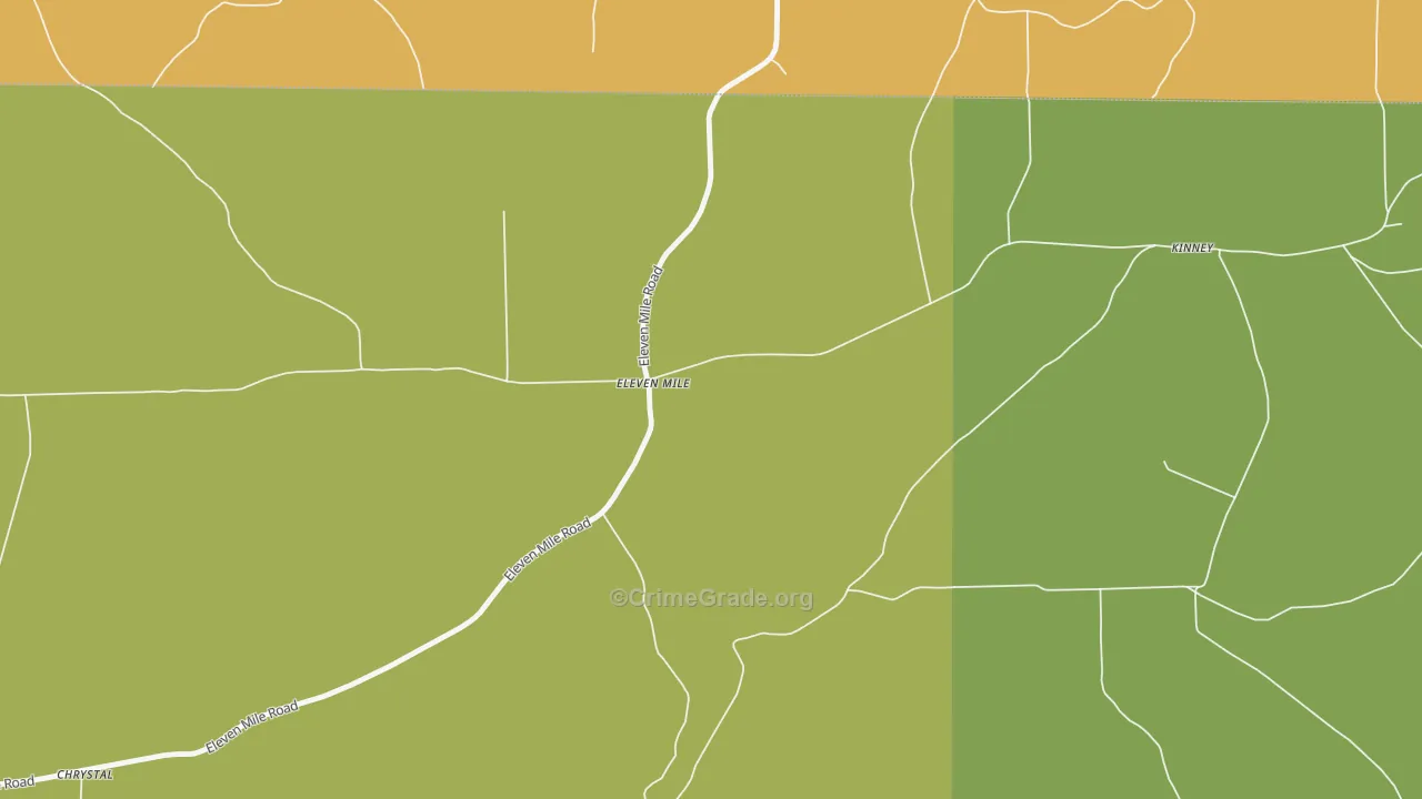 Eleven Mile, PA Map of Assault Rates