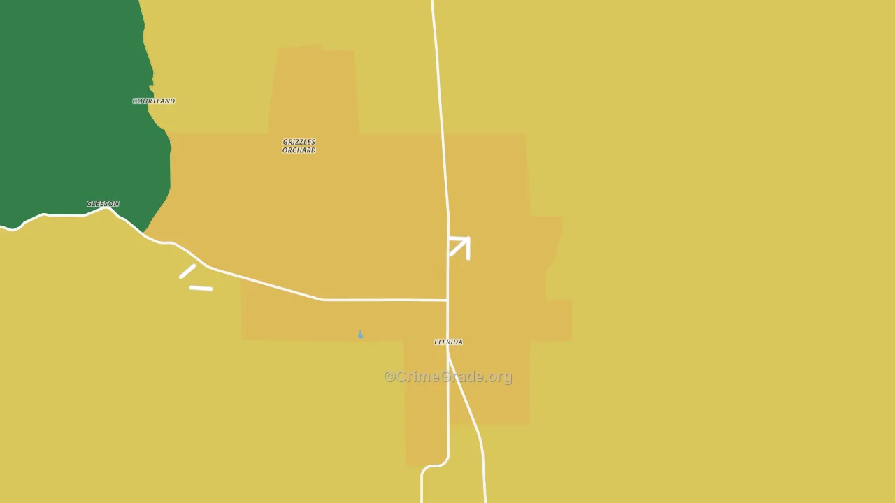 Elfrida, AZ Map of Assault Rates