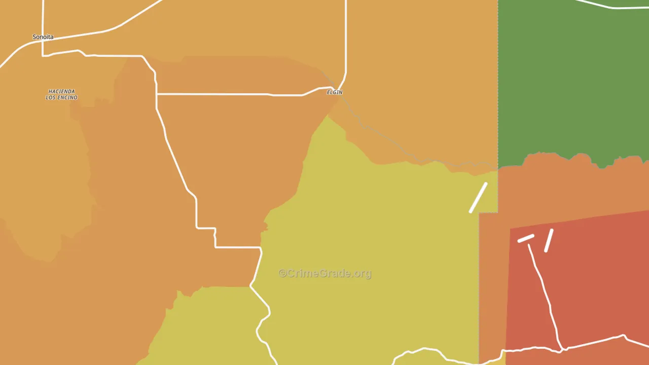 Elgin, AZ Map of Assault Rates