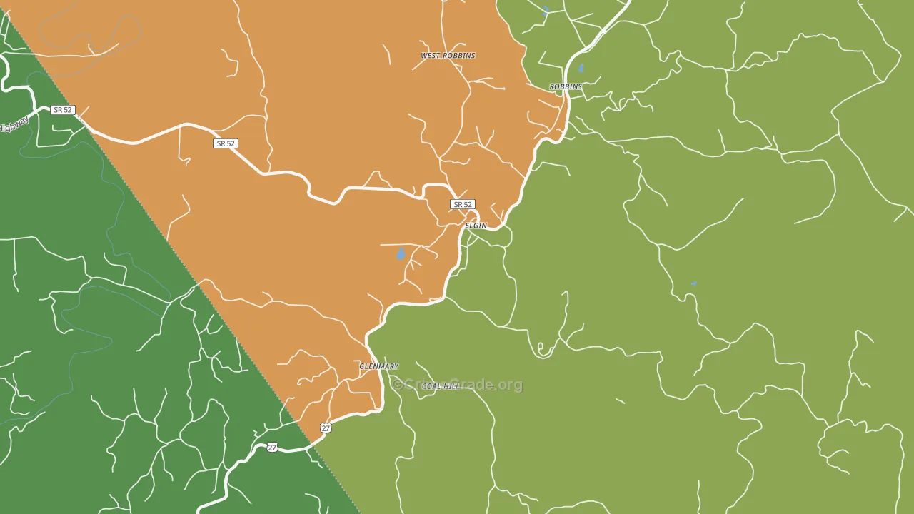 Elgin, TN Map of Assault Rates