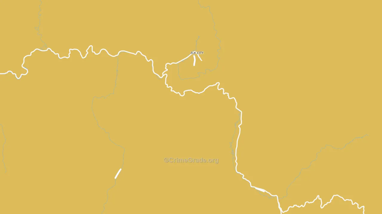 Elk City, ID Map of Assault Rates