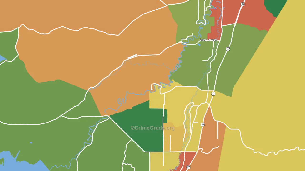 Elk Lake, OR Map of Assault Rates