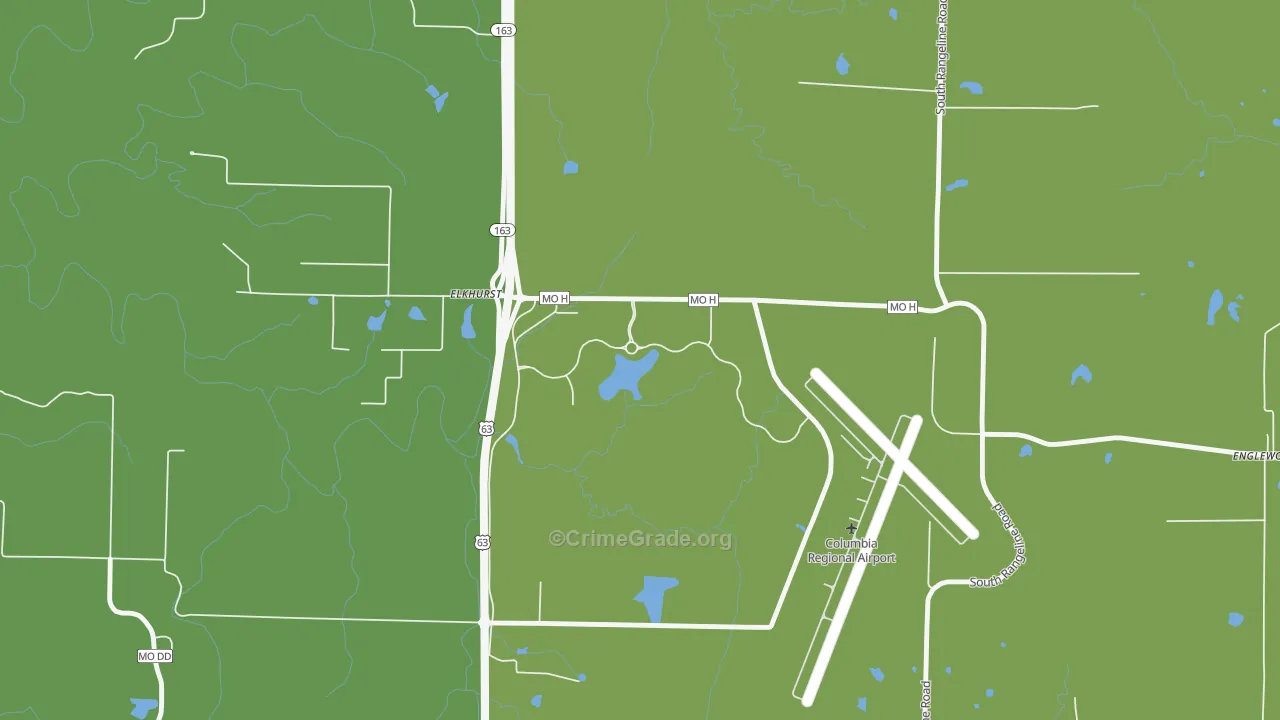 Elkhurst, MO Map of Assault Rates