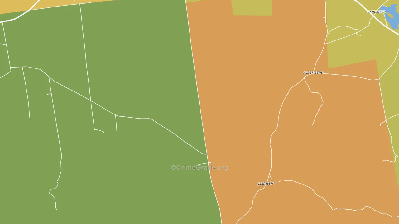 Ellenburg Depot, NY Map of Assault Rates