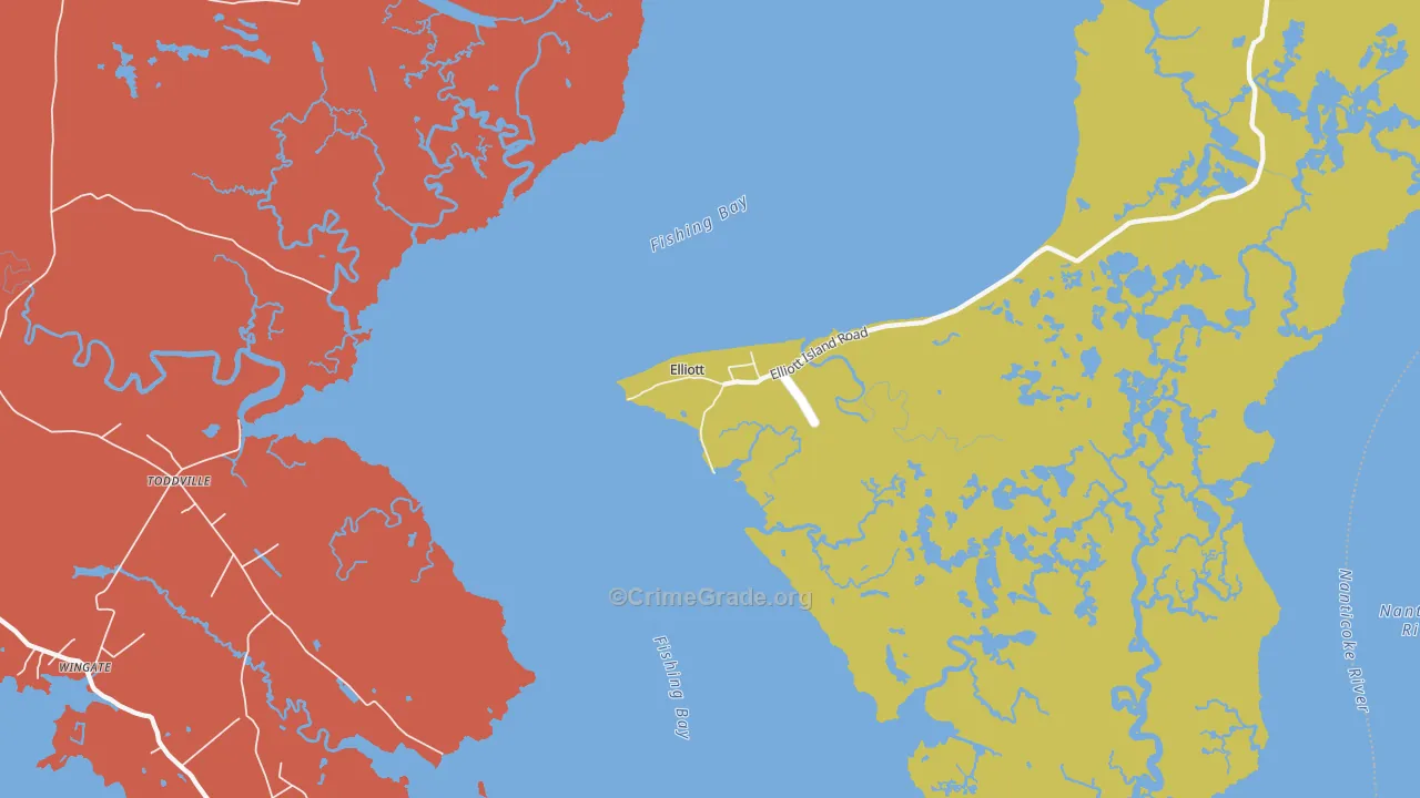 Elliott, MD Map of Assault Rates