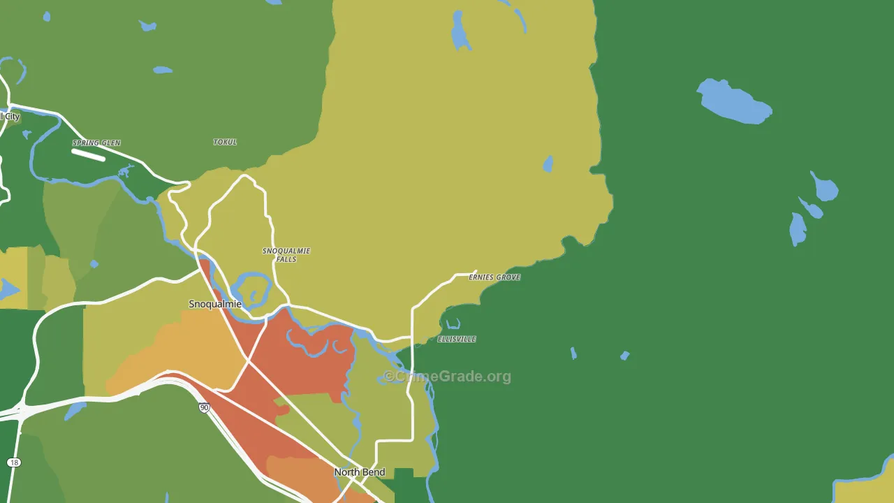 Ellisville, WA Map of Assault Rates