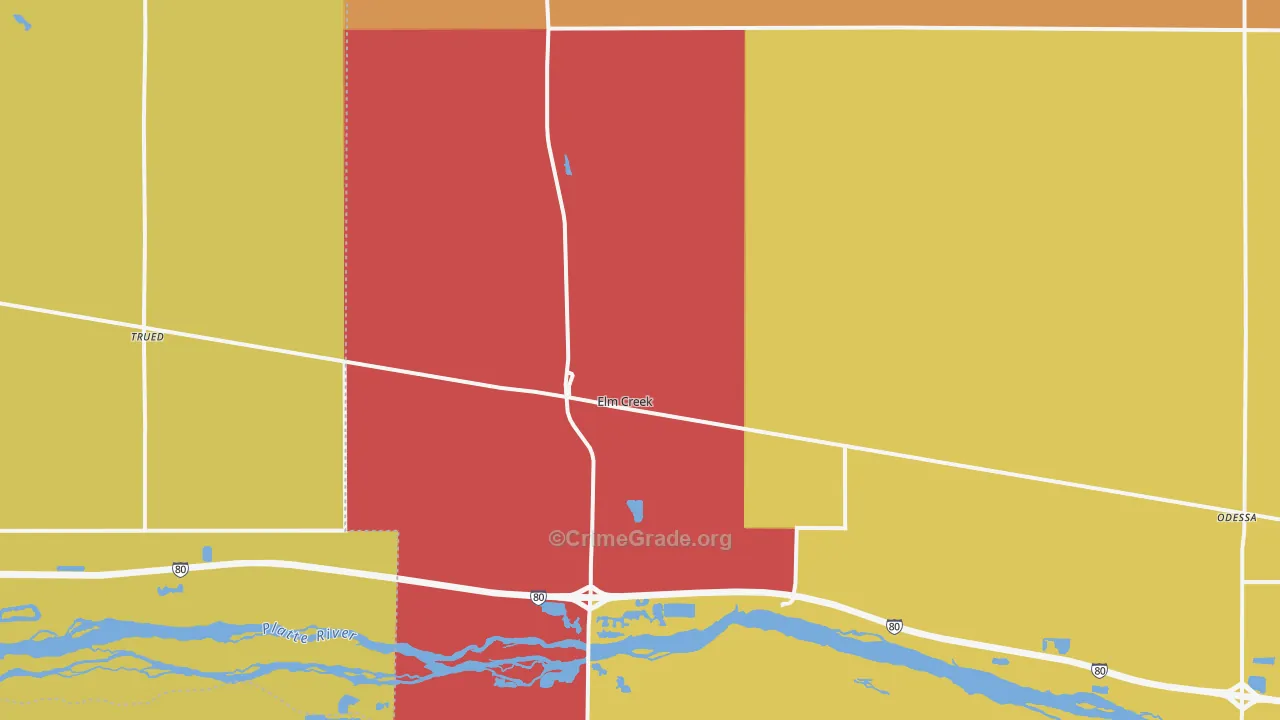 Elm Creek, NE Map of Assault Rates
