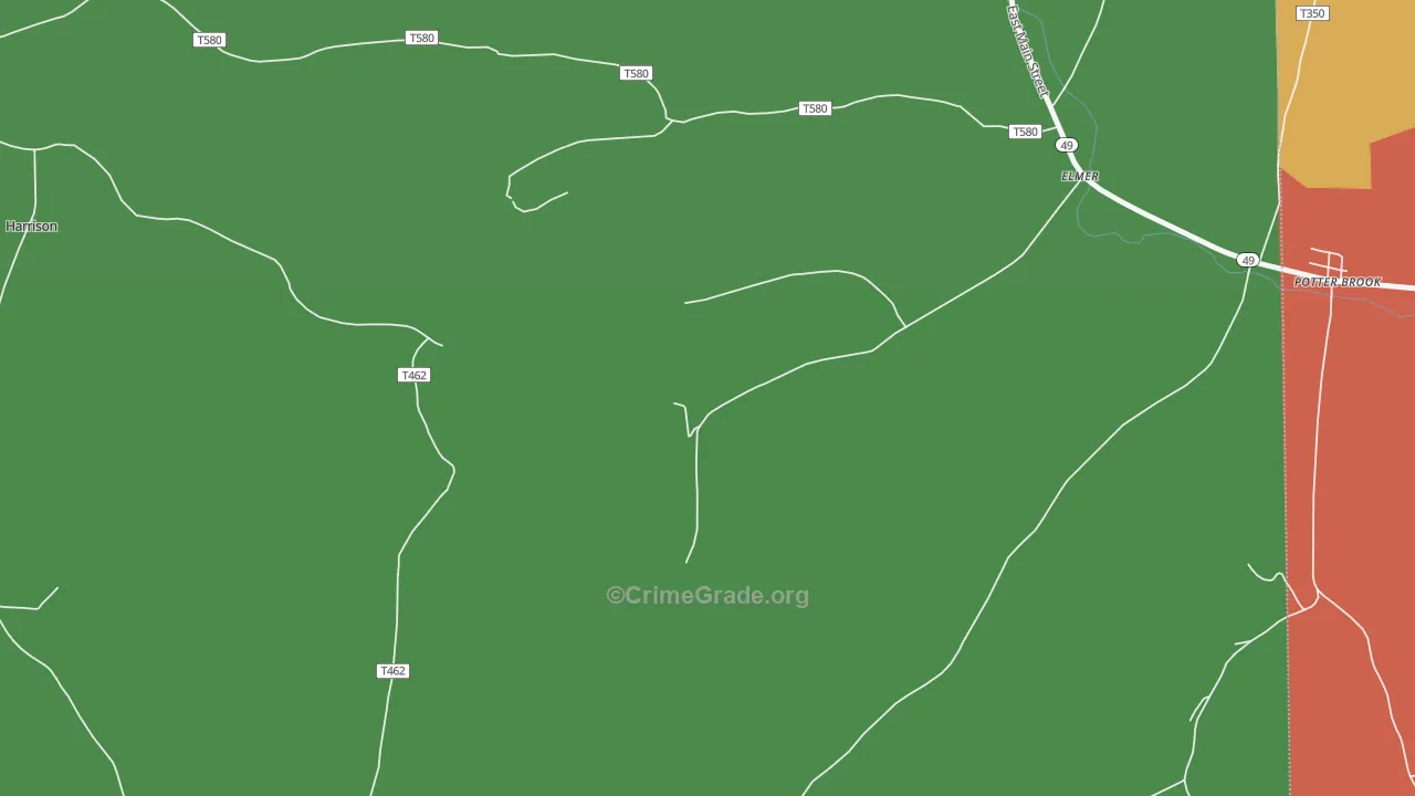 Elmer, PA Map of Assault Rates