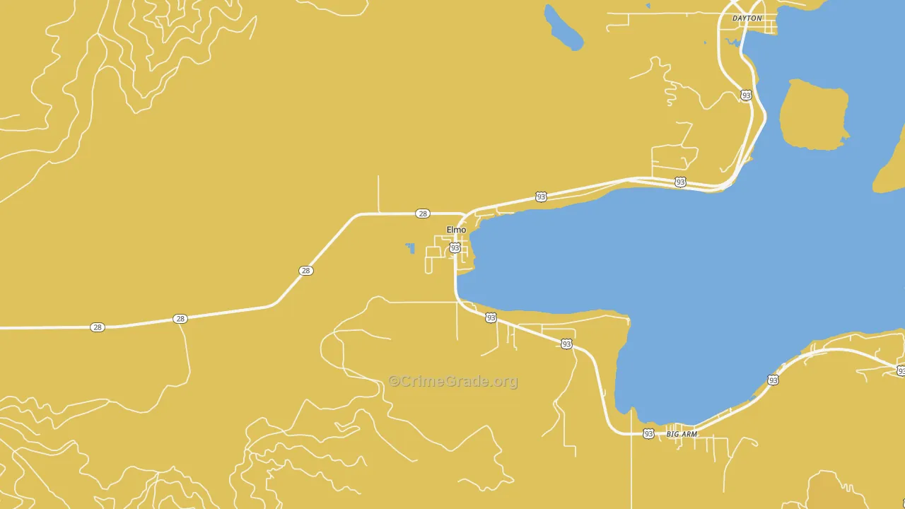 Elmo, MT Map of Assault Rates