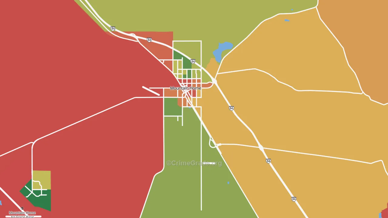 Elmore County, ID Map of Assault Rates