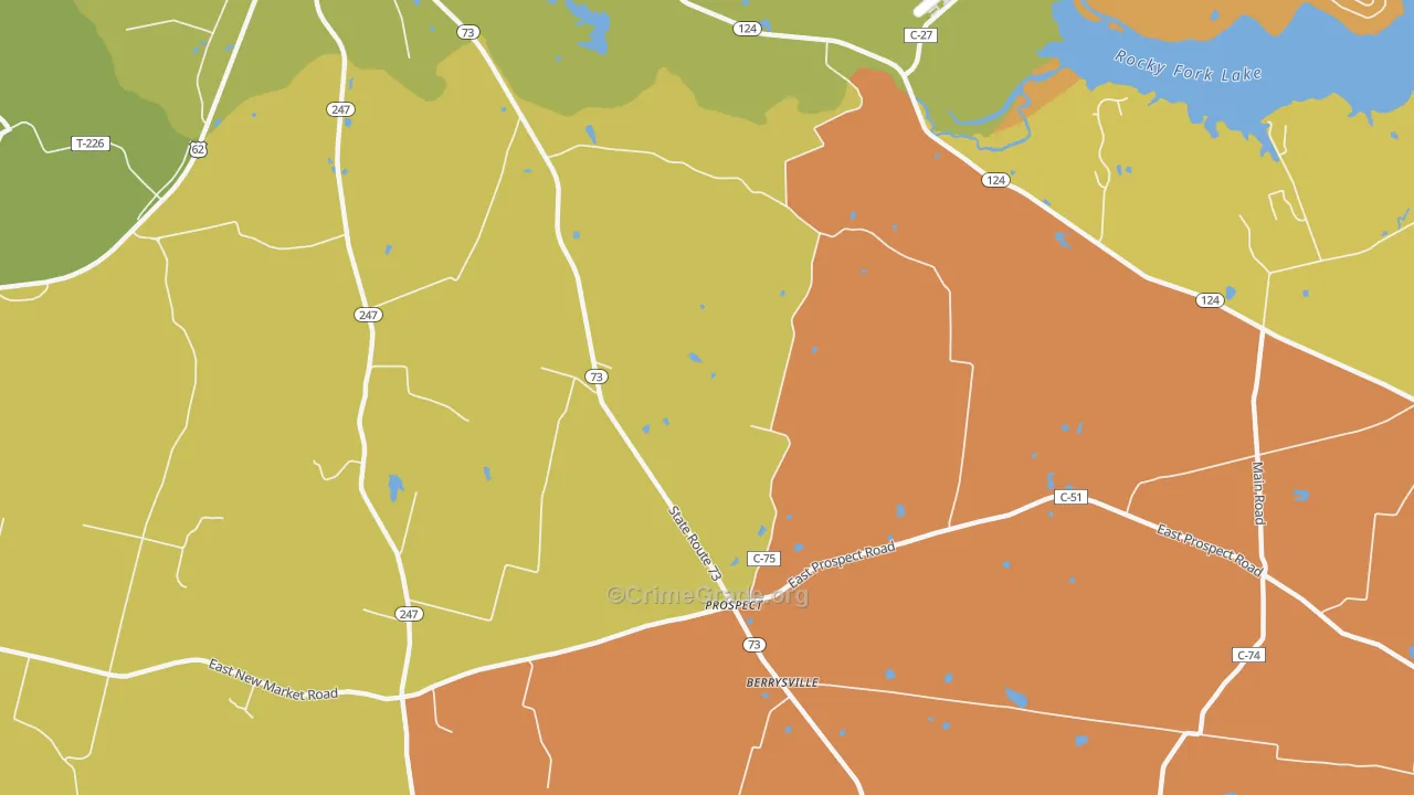 Elmville, OH Map of Assault Rates