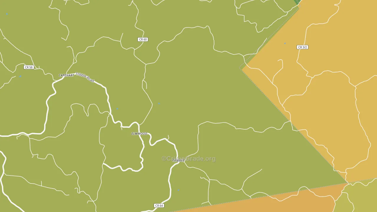 Elmwood, WV Map of Assault Rates
