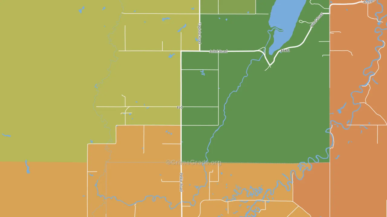 Elo, MI Map of Assault Rates