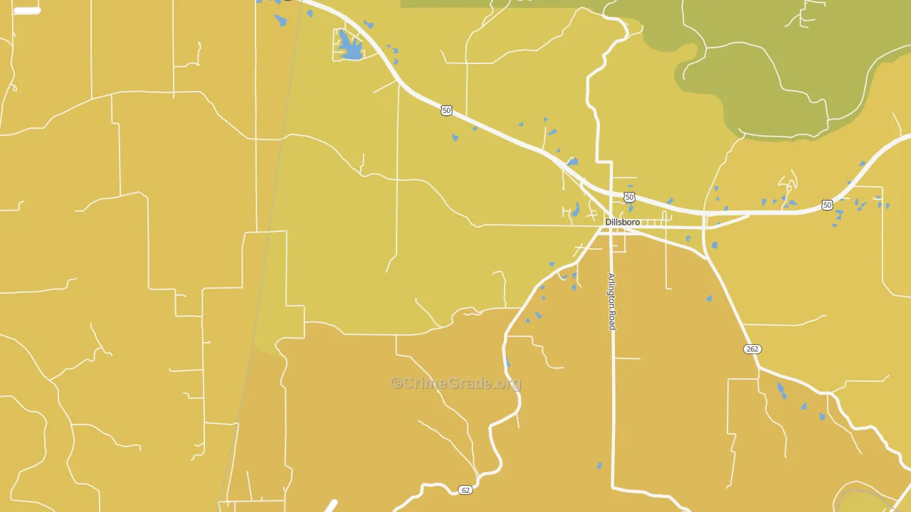 Elrod, IN Map of Assault Rates