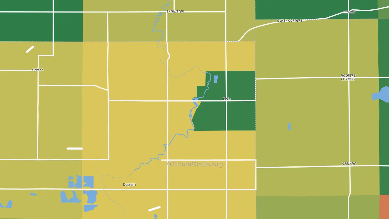 Elsie, MI Map of Assault Rates