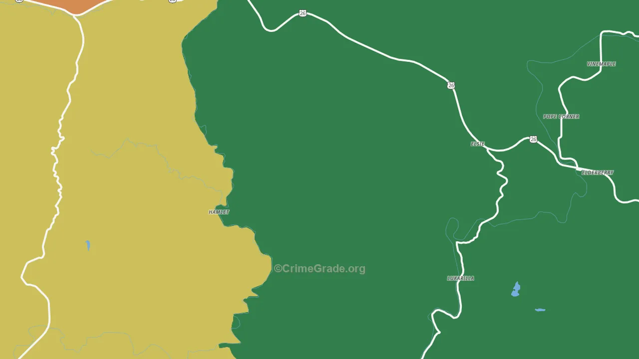 Elsie, OR Map of Assault Rates