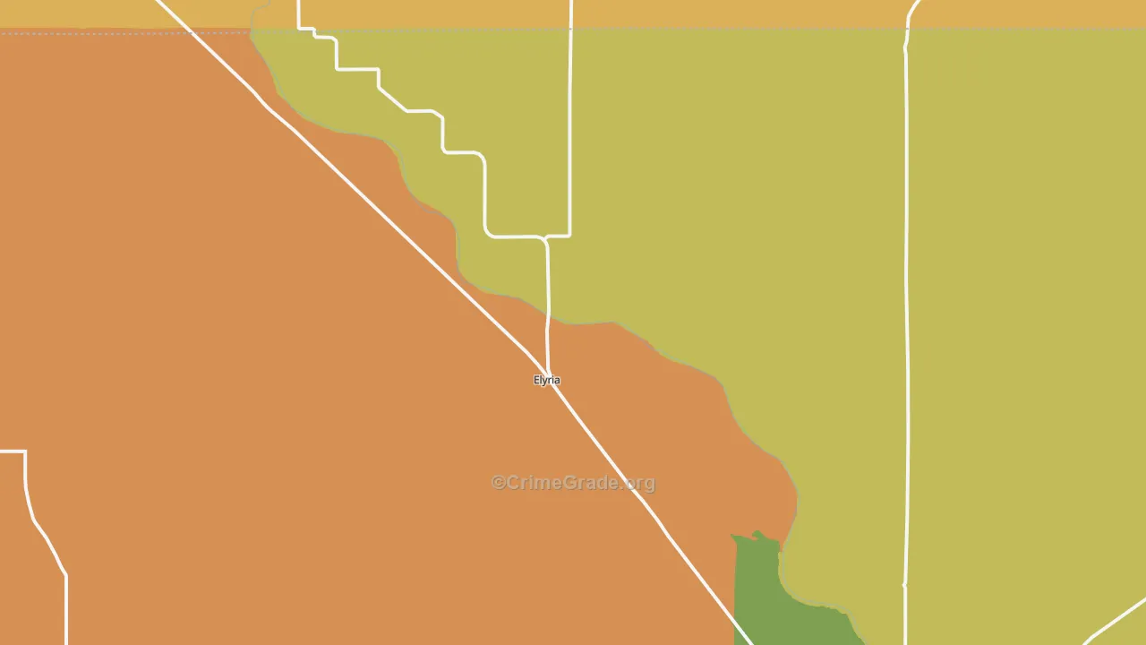 Elyria, NE Map of Assault Rates