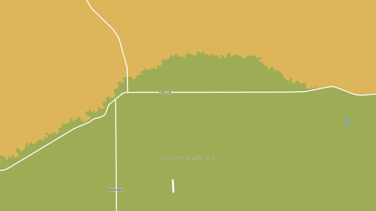 Emblem, WY Map of Assault Rates