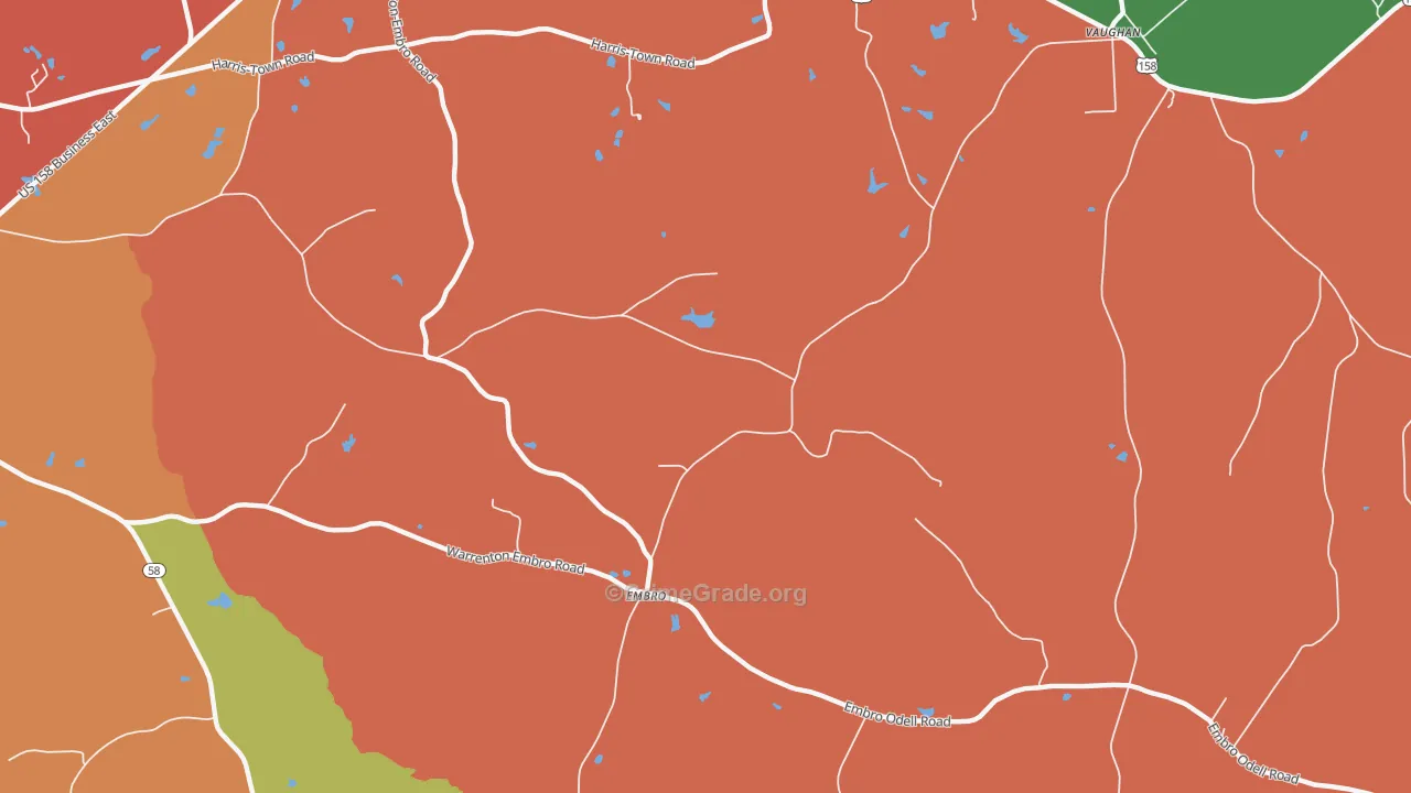 Embro, NC Map of Assault Rates