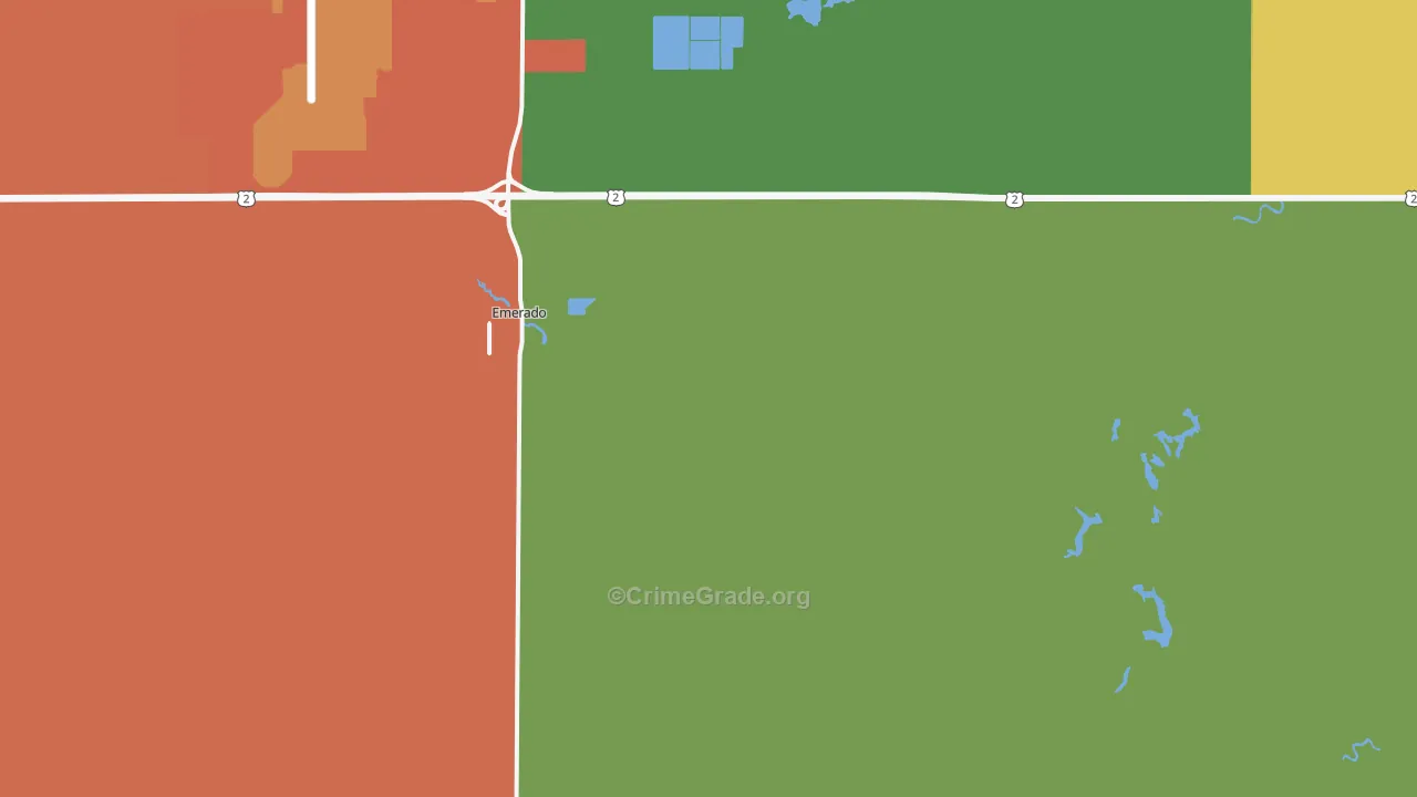 Emerado, ND Map of Assault Rates