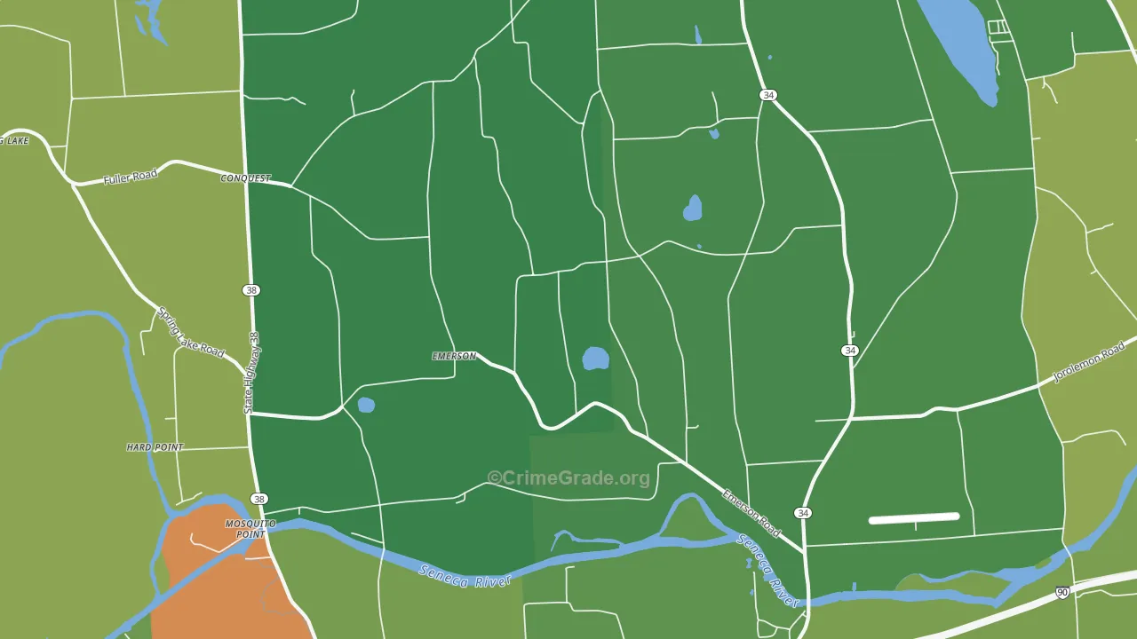 Emerson, NY Map of Assault Rates