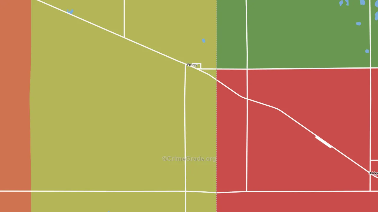 Emery, SD Map of Assault Rates