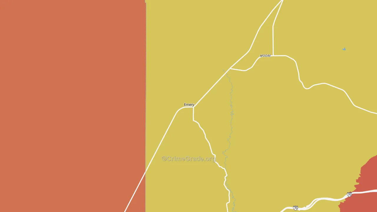 Emery, UT Map of Assault Rates