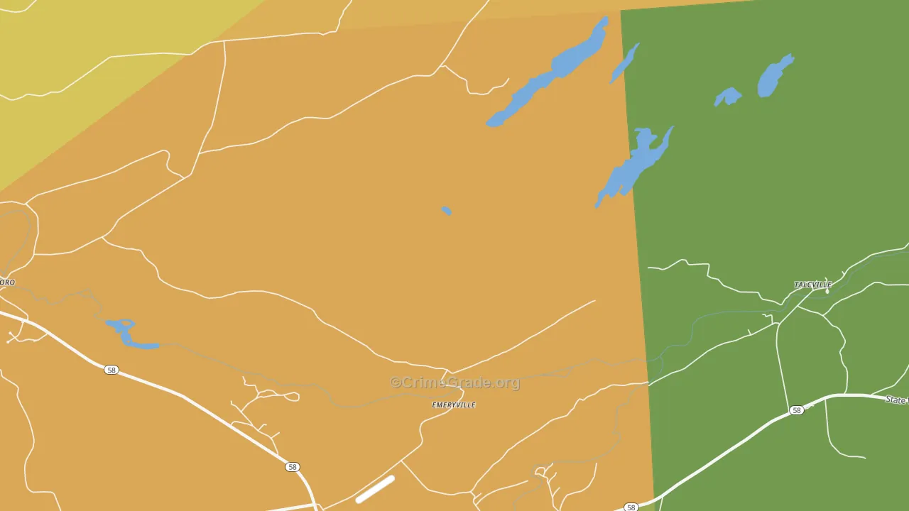 Emeryville, NY Map of Assault Rates