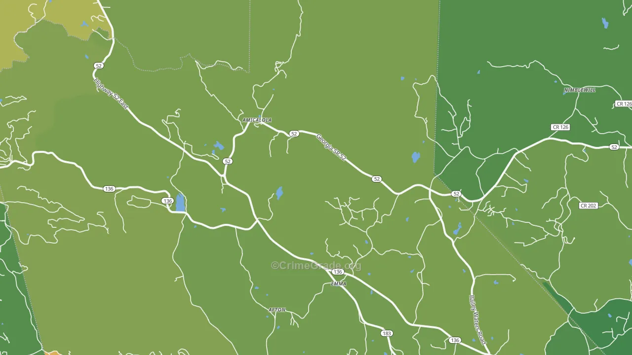 Emma, GA Map of Assault Rates