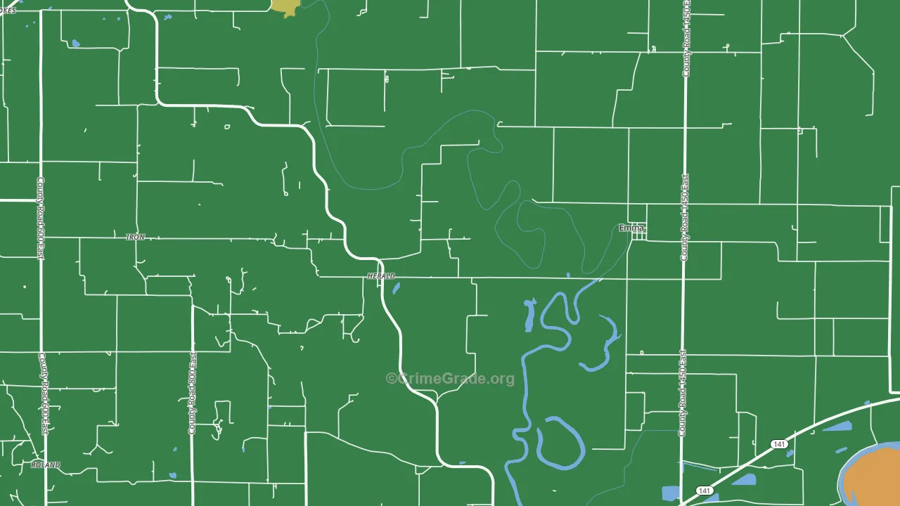 Emma, IL Map of Assault Rates