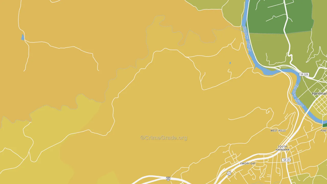 Emory Gap, TN Map of Assault Rates
