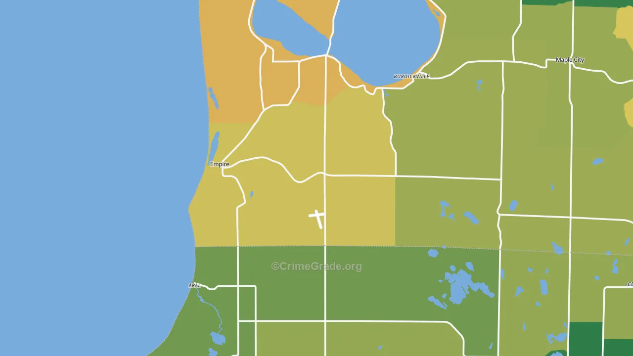 Empire, MI Map of Assault Rates