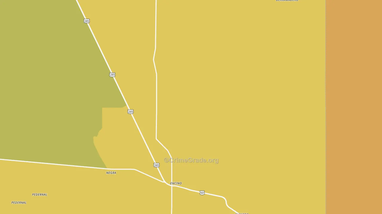 Encino, NM Map of Assault Rates